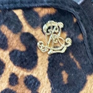 Lauren Ralph Lauren Leopard Print Slip‎ On Sneakers Pony Hair Size 7.5
